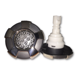 CMP 400 Series 4.25" Typhoon Jet Internal - Crown Face Massage Stainless Steel/Graphite Gray/Silver